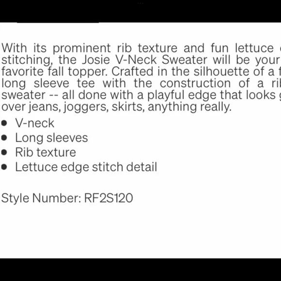 SPLENDID Josie V-Neck Sweater NWTs Sz S “Stone” - Picture 2 of 3